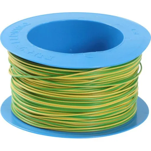 Nexans PVL 1x2,5 mm² 100 m gul/grøn installationsledning