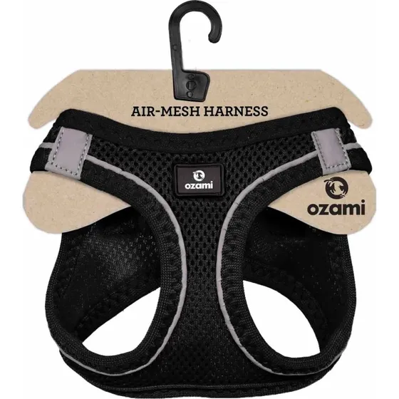 Ozami Air-Mesh Hundesele, Sort, XL