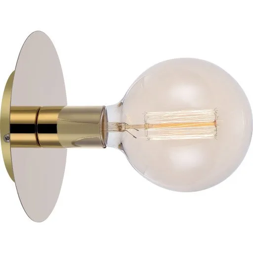 Markslöjd Disc Væg/Loftlampe 18cm - Poleret Messing