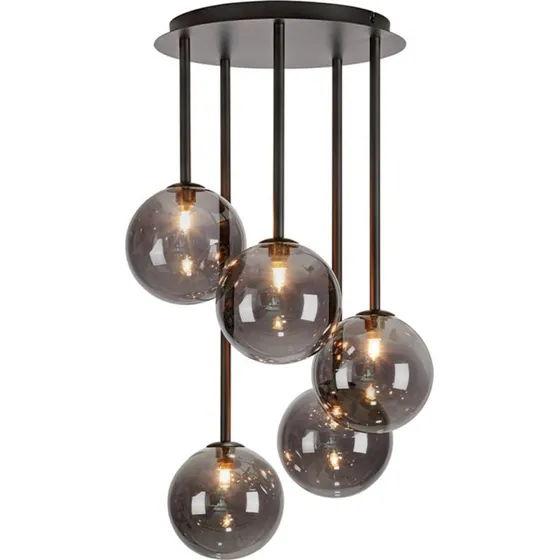 Markslöjd Universe 5 Loftlampe Sort/Røg