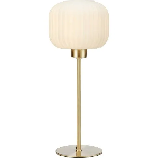 Markslöjd Sober Bordlampe, Messing/Opal, 38 cm
