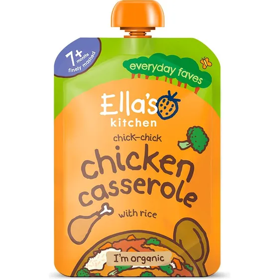 Ellas Kitchen Babymos Kylling, Ris & Grøntsager Øko 7+ mdr (130 g)