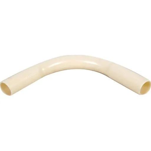 Hvid 90° Plastbøjning 32 mm (1 1/4")