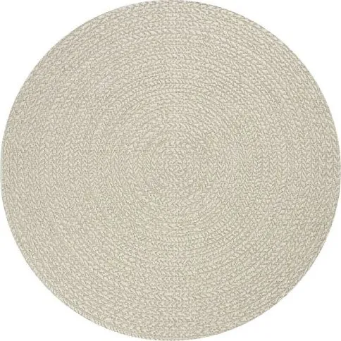 Nordstrand Home Kenzy Rundt Gulvtæppe Ø 120 cm, Creme, 100% Polyproylen, Udendørs & Indendørs