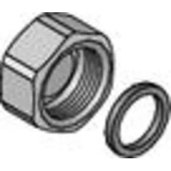 Uponor Uni-C slutmuffe S/SH PL G1"FT med pakning