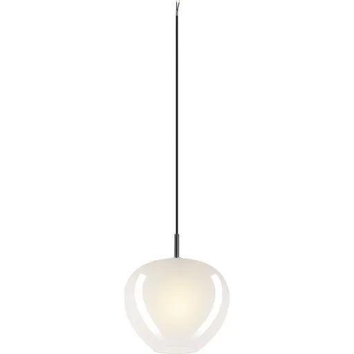 SLV Pantilo Convex Pendel, krom/hvid, Ø29 cm