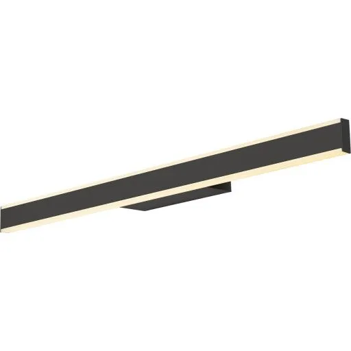 SLV One Linear væglampe, sort, 70 cm