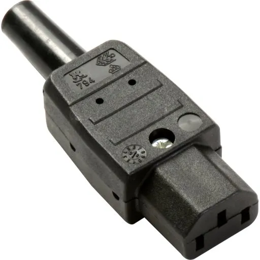 Hun lige 3P sort, type 794 (C13) – Apparatstik med jord
