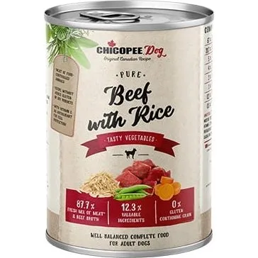 Chicopee Dog Pure Beef & Rice 400g