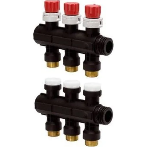 Uponor Vario Plus 1" gulvvarme fordelerrør 3 kredse