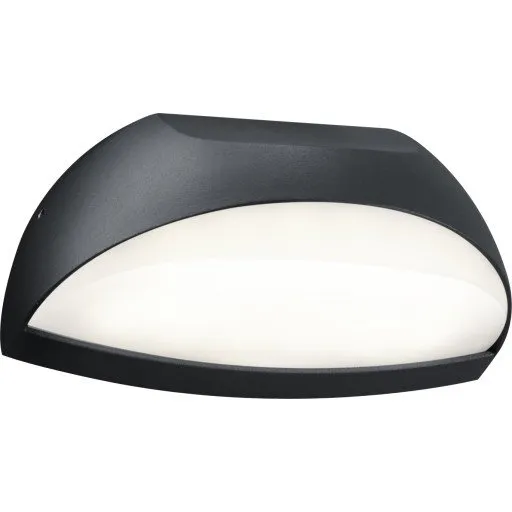 Trio Lighting Muga Væglampe med Husnummer, Antracit, 18,5 cm