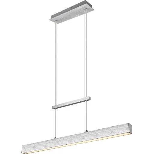 Trio Lighting Paros LED langbordspendel, aluminium, varm hvidt lys
