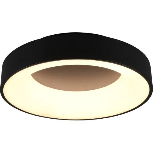 Trio Lighting Girona LED-plafond, sort, 45 cm