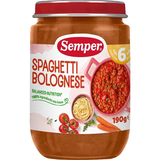 Semper Spaghetti Bolognese 6M (190 g)