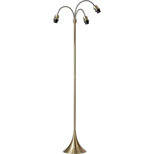Nielsen Light Trafik gulvlampefod, antik messing, 3-armet