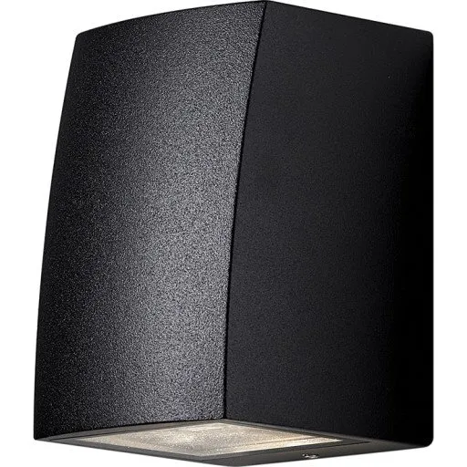 Nielsen Light Ask udendørs væglampe, sort, downlight