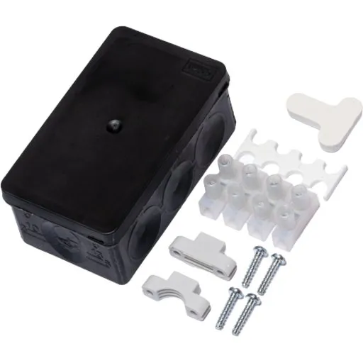 JA-US 90-55 membrandåse sort IP55 82x49 mm