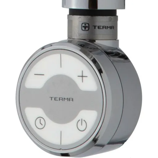 TVS 300 W el-patron med afbryder, termostat og timer – krom