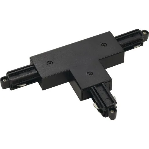 Nordtronic 1F T-samlestykke, venstre jord, sort