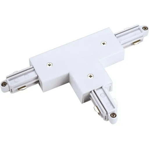 Nordtronic 1F T-samlestykke, venstre jord, hvid