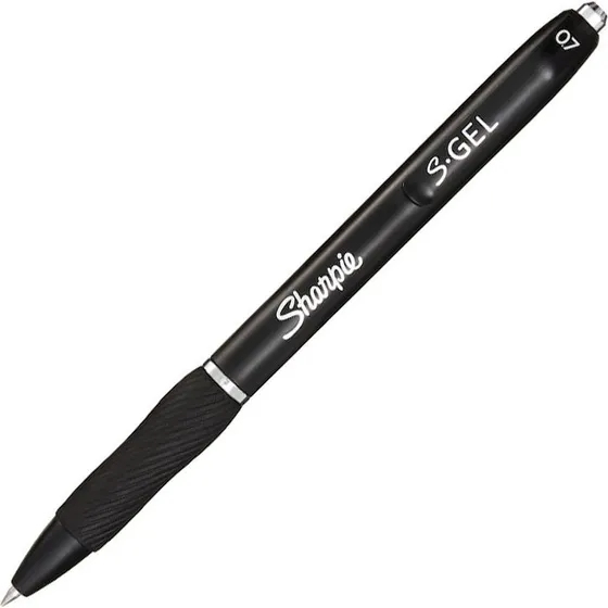 Sharpie S-Gel Gelpen Sort 0,7 mm