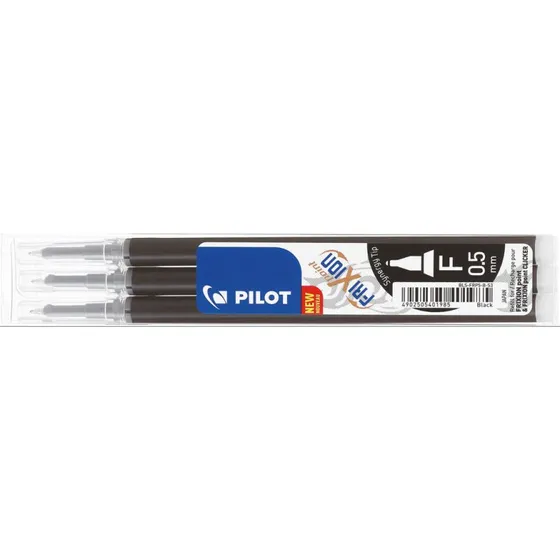 Pilot Frixion Point Refill Sort 0,5 mm 3 stk