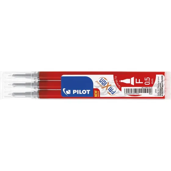 Pilot Frixion Point Refill Rød 0,5 mm 3-stk