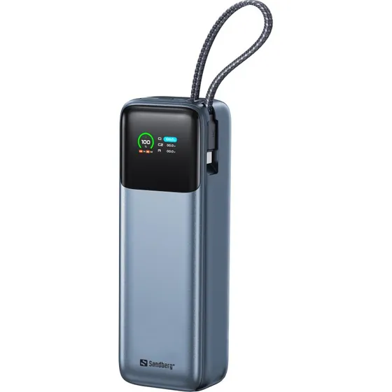 Sandberg All-in1 Powerbank 20000 PD 130W Grå