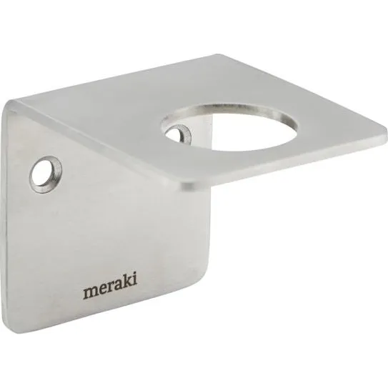 Meraki Supply Vægophæng, børstet sølv, 5,8×5,8×6,7 cm