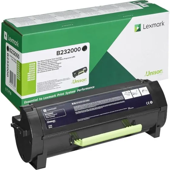 Lexmark B232000 Sort, 3.000 Sider, Original