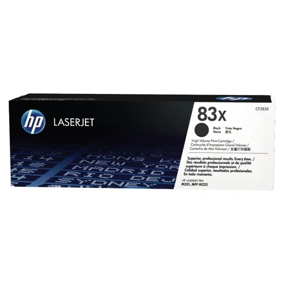 HP 83X Sort Toner CF283X, 2200 Sider