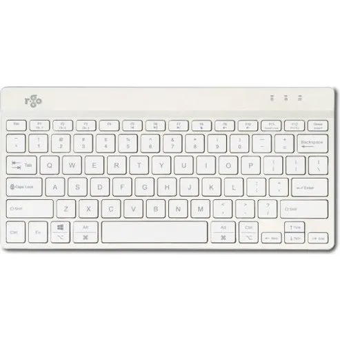 R-Go Compact Break Trådløs Tastatur, Hvid (Nordisk)