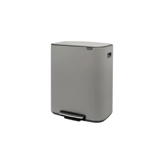 Brabantia BO Pedalspand 2x30 L Grå