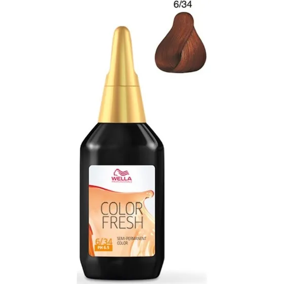 Wella Professionals Color Fresh 6/34 Dark Blonde Gold Red 75 ml