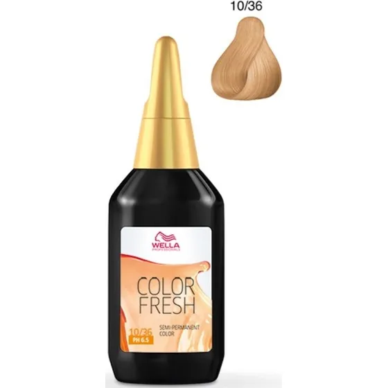 Wella Professionals Color Fresh 75 ml 10/36 Lightest Blonde Gold Violet