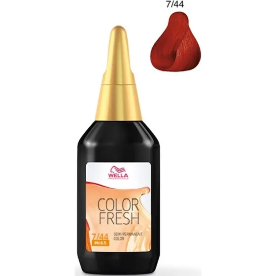 Wella Professionals Color Fresh 7/44 Medium Blonde Red Intensive 75 ml