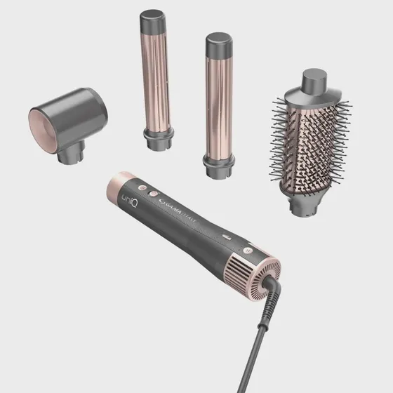 Gama Professional Uniq Aura 4-i-1 Multistyler med oval børste og krøllejern