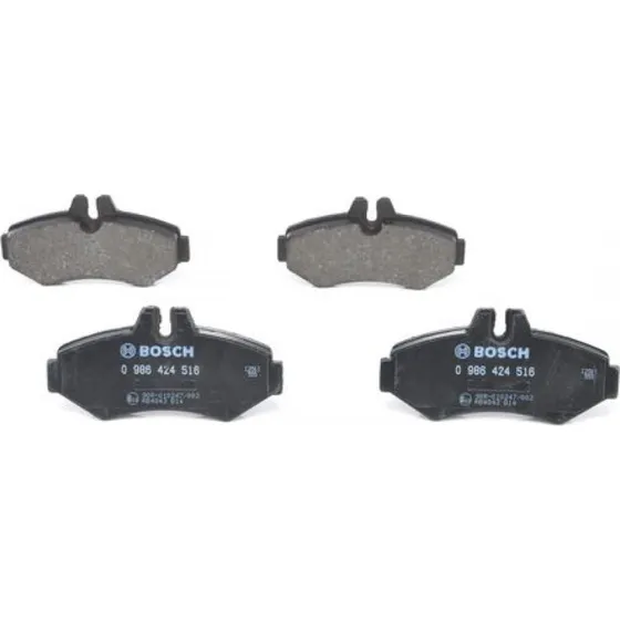 BOSCH Bremseklodser 0 986 424 516, bagaksel, 17,6 mm tyk, til VW og Mercedes-Benz