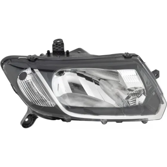 VALEO 045291 Forlygte, H4, sort, til RENAULT/DACIA