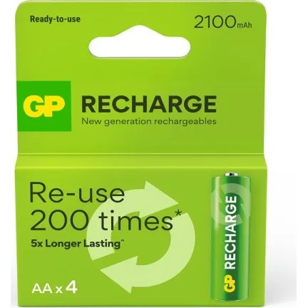 GP Recharge AA 2100 mAh 4-pak