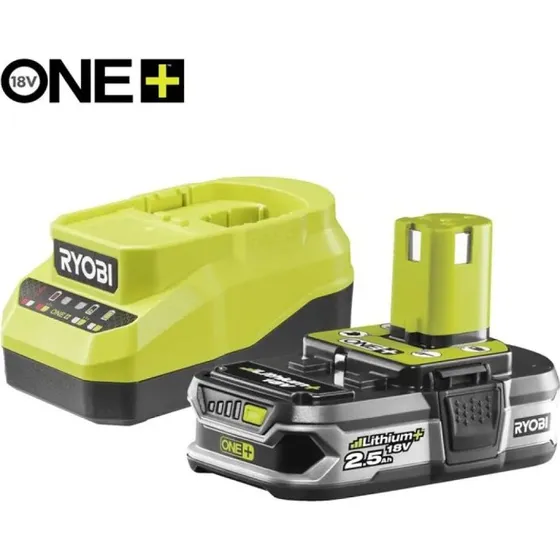Ryobi 18V Lithium+ Batteri og Lader (2,5 Ah) - RC18120A-125