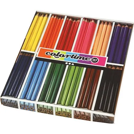 Creativ Company Triangular Jumbo Farveblyanter, 12x12 stk., ass. farver