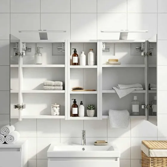 vidaXL Badeværelsesskabsæt 3 pc 80 x 10,5 x 50 cm Konstrueret træ