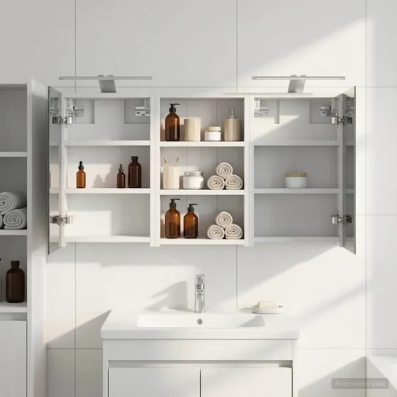 vidaXL Badeværelsesskabsæt 3 pc 90 x 10,5 x 50 cm Konstrueret træ