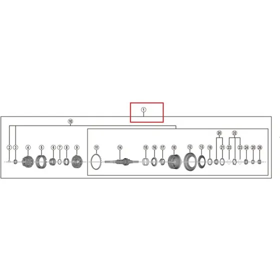 Shimano SG-C3001-7R (Nexus 7) navindsats 201 mm