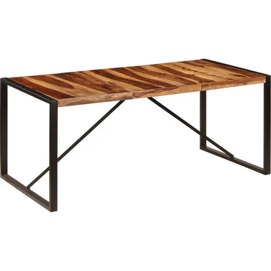 vidaXL Spisebord 180 x 90 x 75 cm, massivt akacietræ