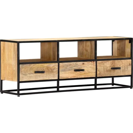 vidaXL tv-skab 120x30x45 cm massivt mangotræ