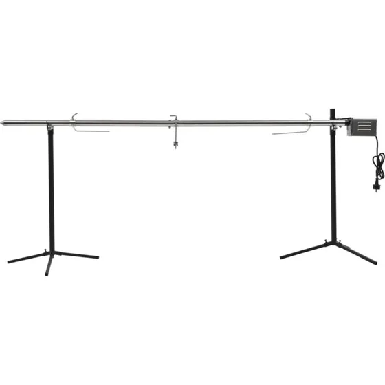 vidaXL Automatisk Grill med Motor, Rustfrit Stål, 207 x 45 x 81 cm