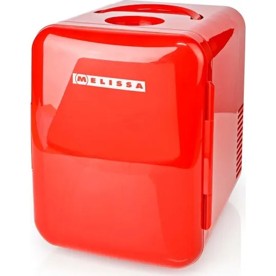MELISSA Bærbart minikøleskab 6 dåser, 4 l, 100-240 V / 12 V, rød