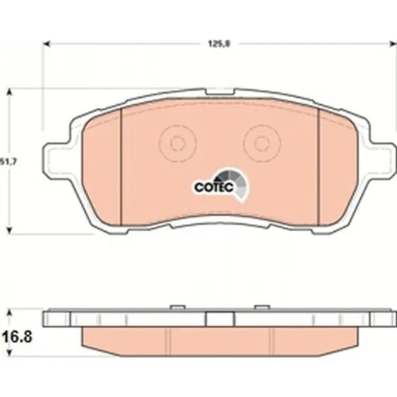 TRW Bremseklodser GDB1893 for Ford Fiesta (2010+)